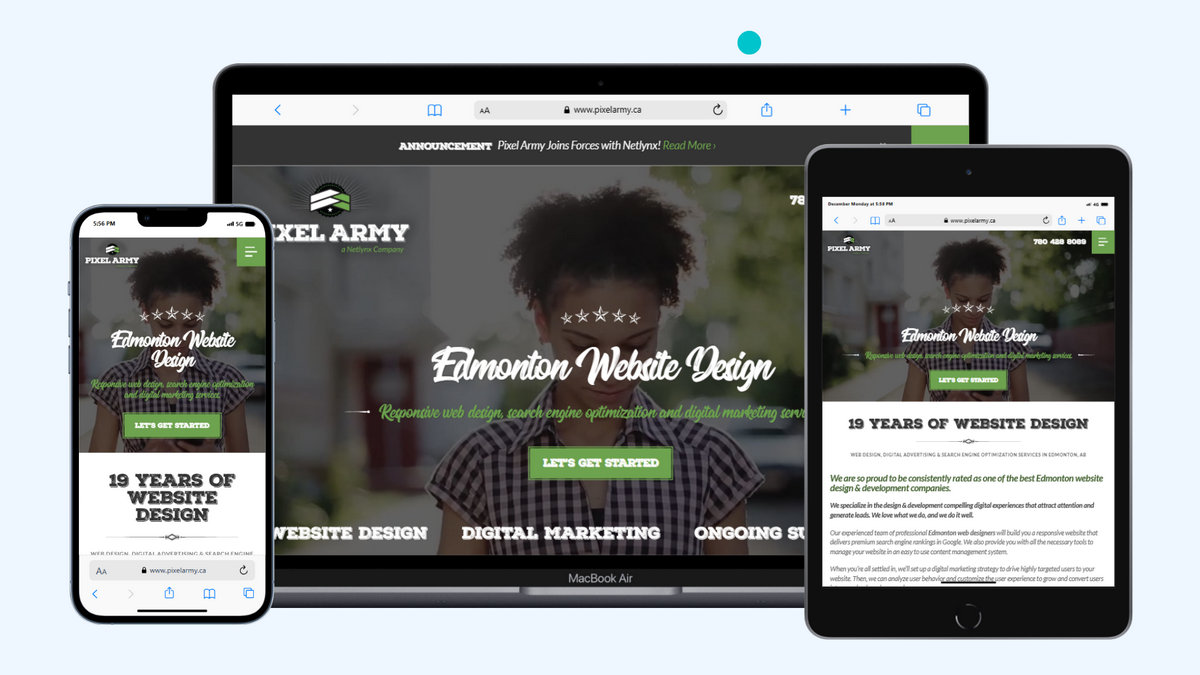 Pixel Army - Responsive Website Development